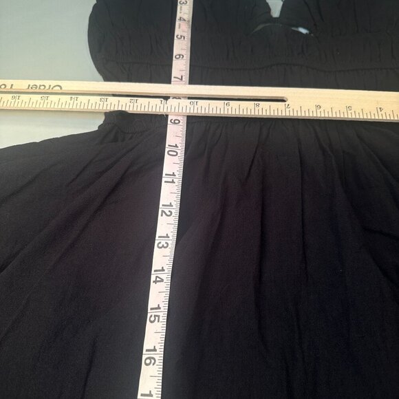 Sndys Cotton Halter Mini Tiered Sundress Womens Backless Summer Beach Black - Picture 10 of 13